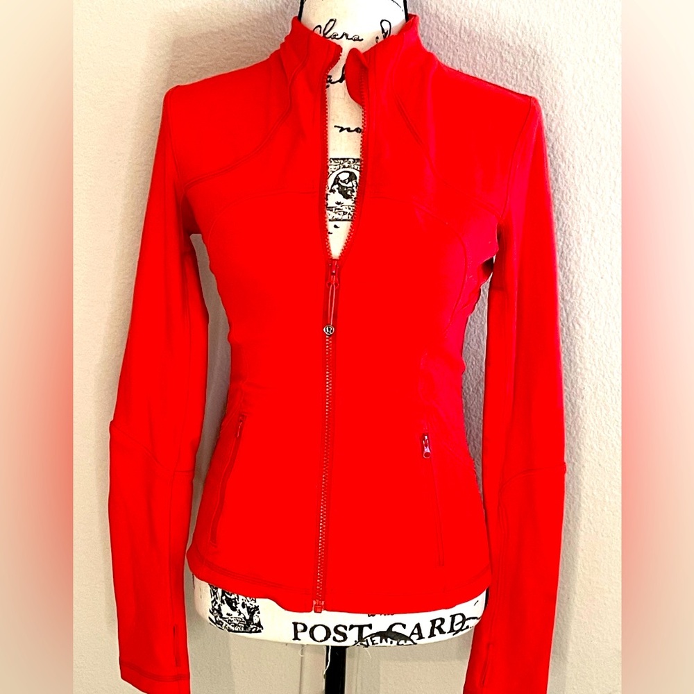 Lululemon Coral Red ‘Define’ Athletic Jacket